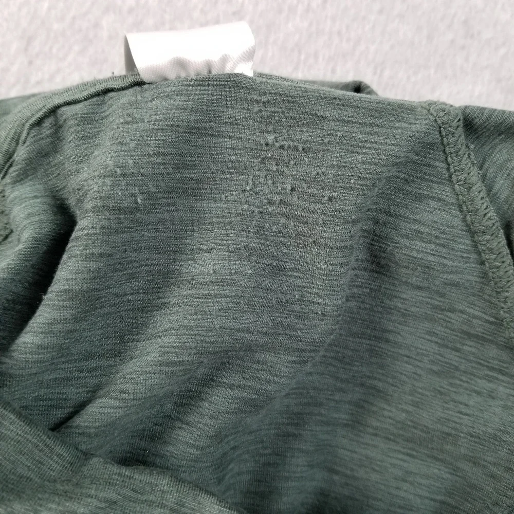Member's Mark Activewear Top Women Small Green Long Sleeve Funnel Neck Thumbhole